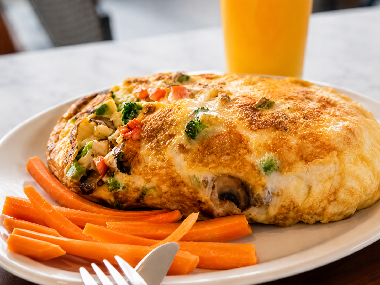 Sunrise Cafe fluffy omelette